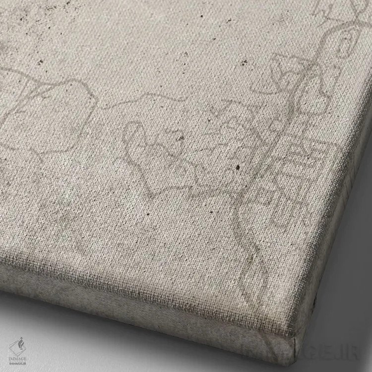 تابلو دکوراتیو Arizona City Map Abstract Style,نقشه شهر سدونا، آریزونا… اثر وال دکور ادیکت - نمای نزدیک بافت بوم