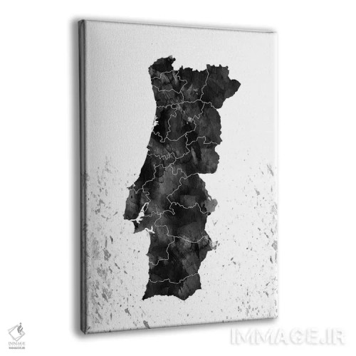 تابلو دکوراتیو پرتغال سیاه و سفید اثر وال دکور ادیکت - نمای پرسپکتیو محصول