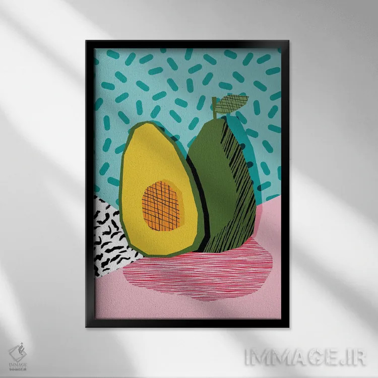 تابلو مدرن عالی اثر واکـا دیزاینز - نمای قابدار مشکی
