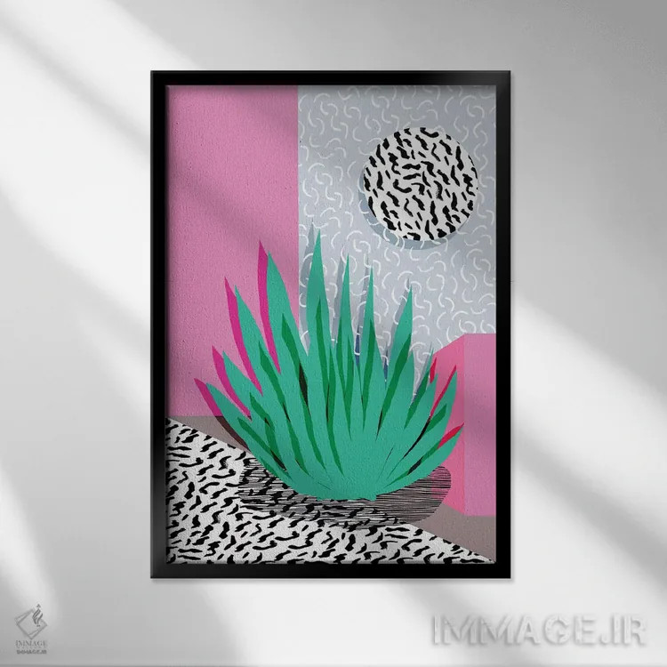 تابلو مدرن دوست اثر واکـا دیزاینز - نمای قابدار مشکی
