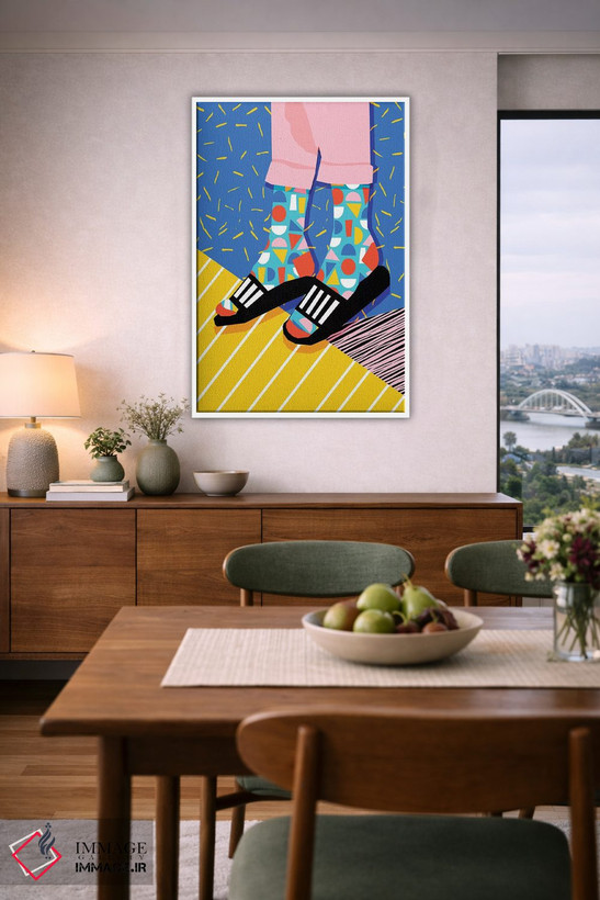 تابلو مدرن نمونه/نسخه آزمایشی اثر واکـا دیزاینز - D6W