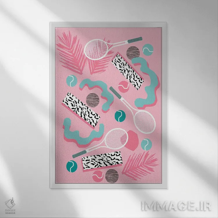 تابلو انتزاعی اهل خوشگذرانی/دختر باز اثر واکـا دیزاینز - نمای قابدار سفید