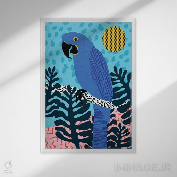 تابلو مدرن استایلی خاص اثر واکـا دیزاینز - نمای قابدار سفید