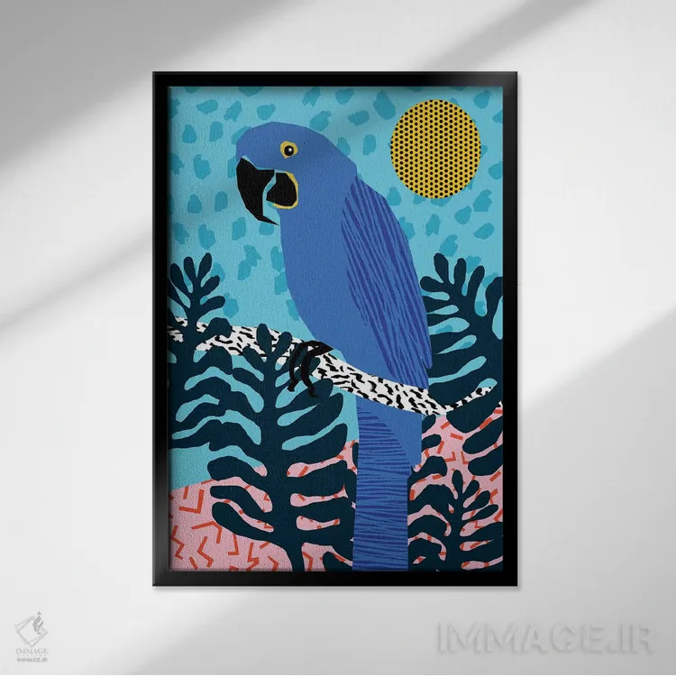 تابلو مدرن استایلی خاص اثر واکـا دیزاینز - نمای قابدار مشکی