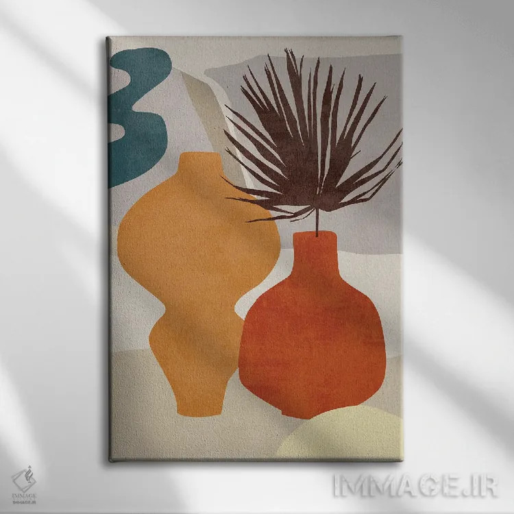 تابلو دکوراتیو گلدان های تزئینی III اثر ملیسا وانگ - نمای روبهرو روی دیوار