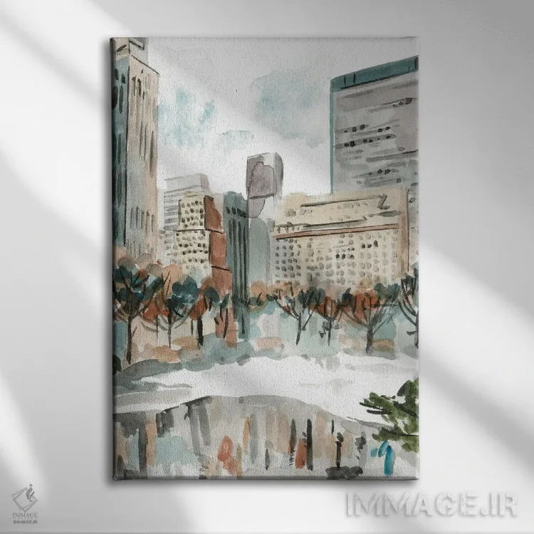 تابلو دکوراتیو جاده زمستانی IV اثر ملیسا وانگ - نمای روبهرو روی دیوار