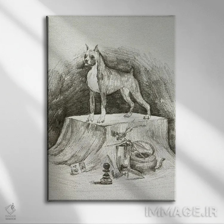 تابلو دکوراتیو یک جنتلمن IV اثر ملیسا وانگ - نمای روبهرو روی دیوار