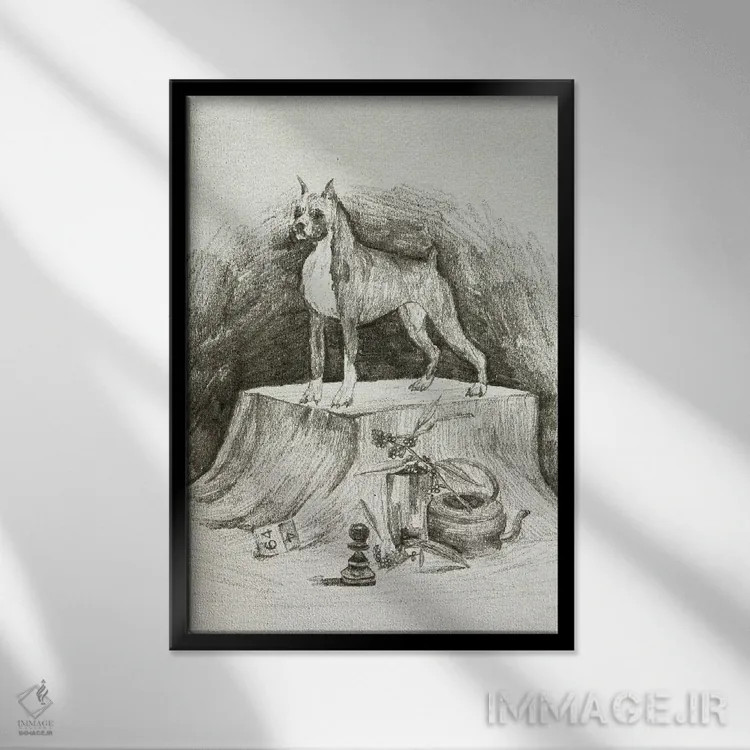 تابلو دکوراتیو یک جنتلمن IV اثر ملیسا وانگ - نمای قابدار مشکی