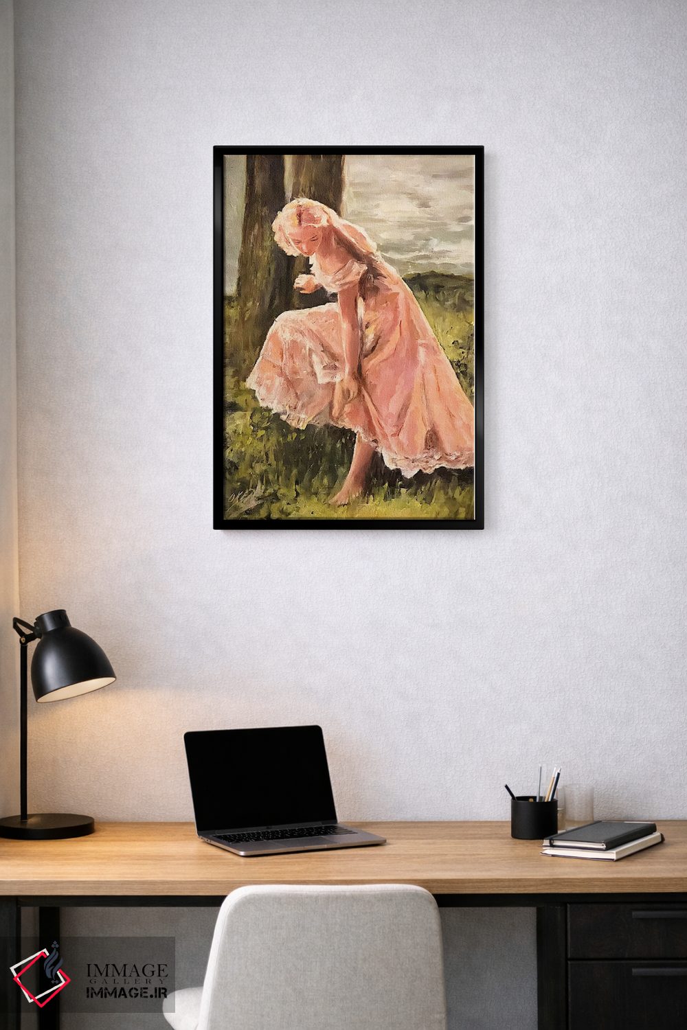 تابلو دکوراتیو گل رز در میان خارها اثر ویلیام اوکسر - D3B