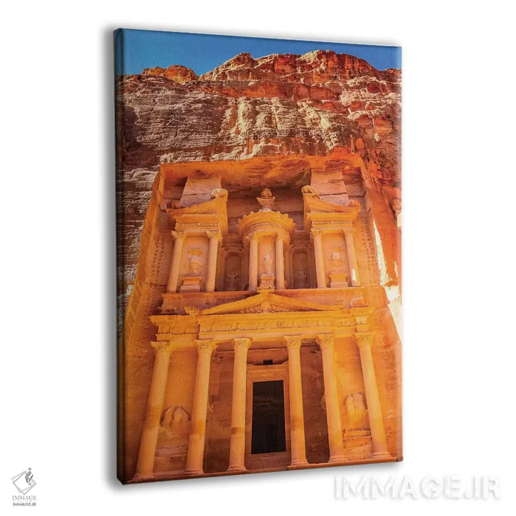 تابلو دکوراتیو Siq, Petra, Jordan,خزانه ساخته شده توسط نبطی ها، سیق، پترا… اثر ویلیام پری - نمای پرسپکتیو محصول