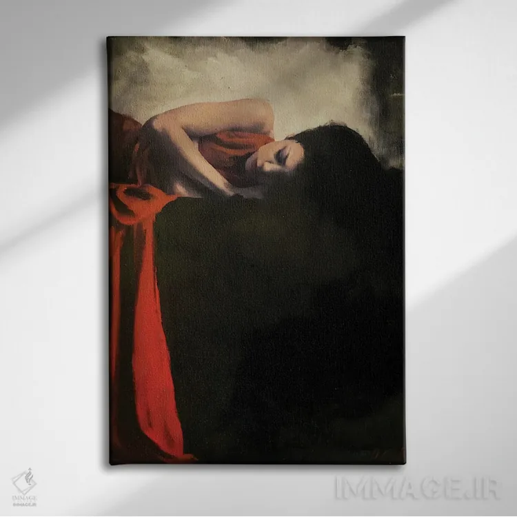 تابلو دکوراتیو نور آرام اثر ویلیام اوکسر - نمای روبهرو روی دیوار