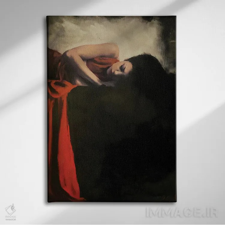 تابلو دکوراتیو نور آرام اثر ویلیام اوکسر - نمای روبهرو روی دیوار