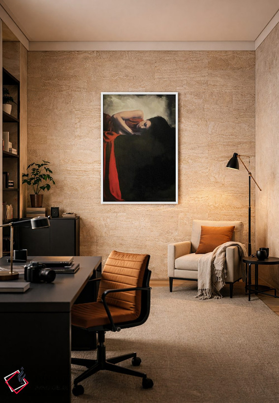 تابلو دکوراتیو نور آرام اثر ویلیام اوکسر - D6W