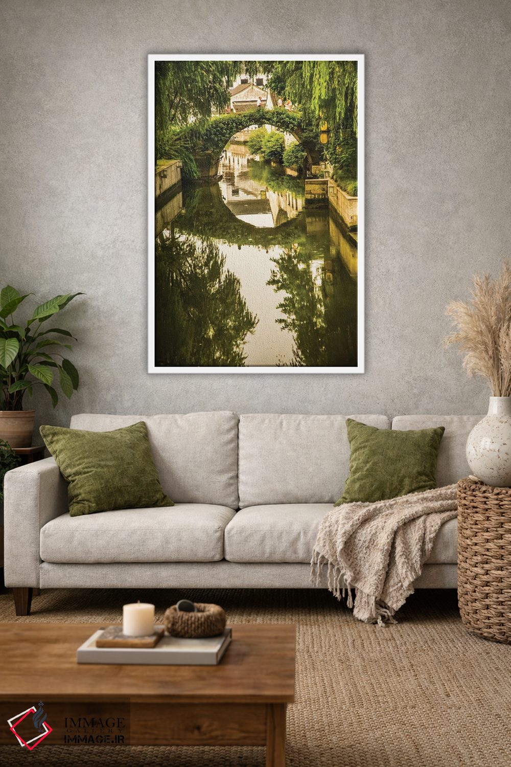 تابلو دکوراتیو Shaoxing City, Zhejiang Province, China. Water Reflections S… اثر ویلیام پری - D1W