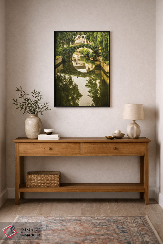 تابلو دکوراتیو Shaoxing City, Zhejiang Province, China. Water Reflections S… اثر ویلیام پری - D2B