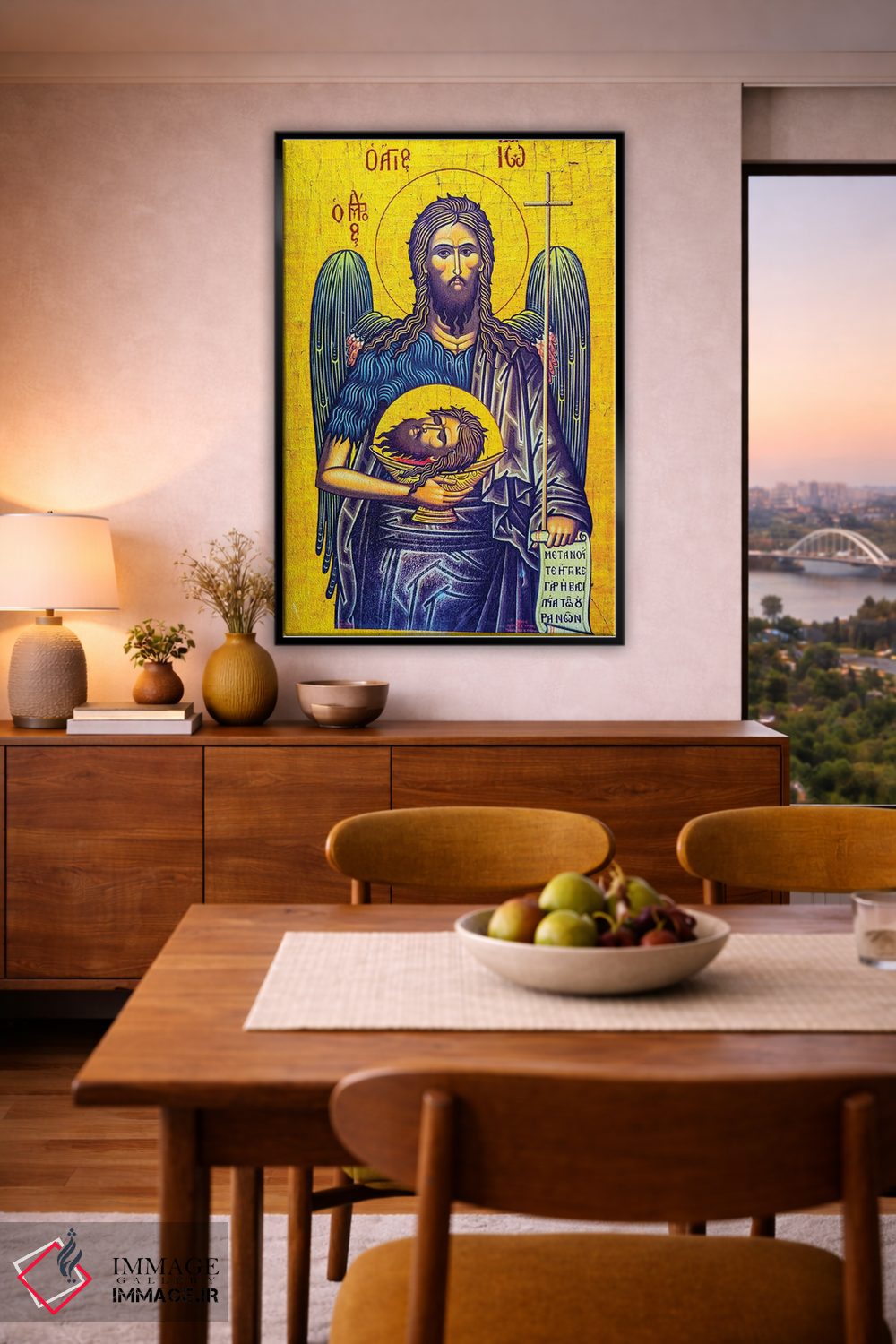 تابلو دکوراتیو Saint George's Greek Orthodox Church, Madaba, Jordan,یحیی تع… اثر ویلیام پری - D6B