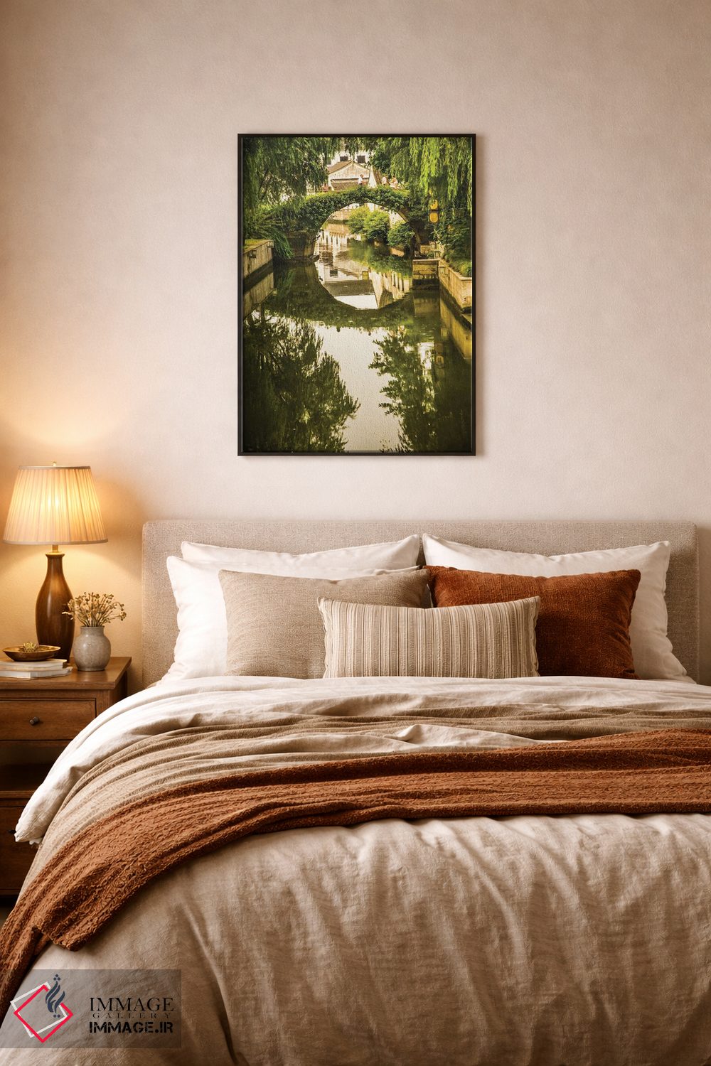 تابلو دکوراتیو Shaoxing City, Zhejiang Province, China. Water Reflections S… اثر ویلیام پری - D5B