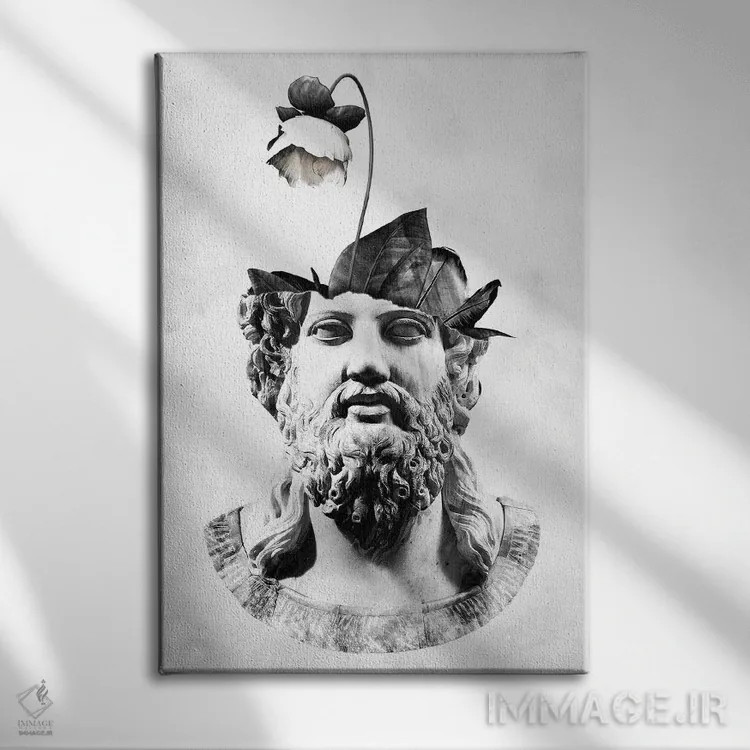 تابلو دکوراتیو زئوس گیاهی اثر واتر ریکن - نمای روبهرو روی دیوار