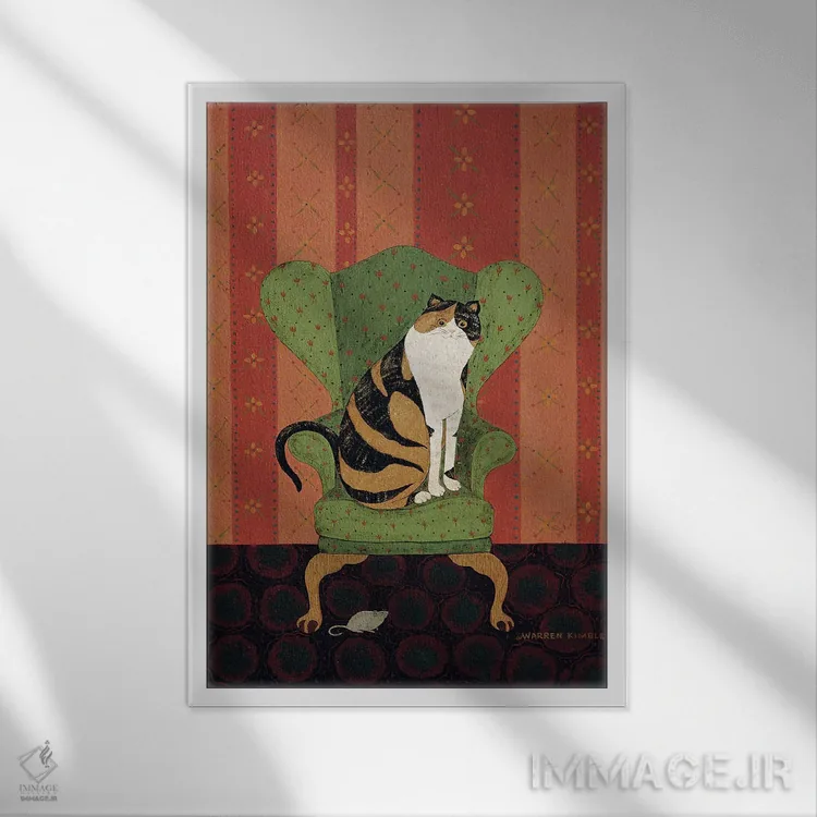 تابلو دکوراتیو کلر اثر وارن کیمبل - نمای قابدار سفید