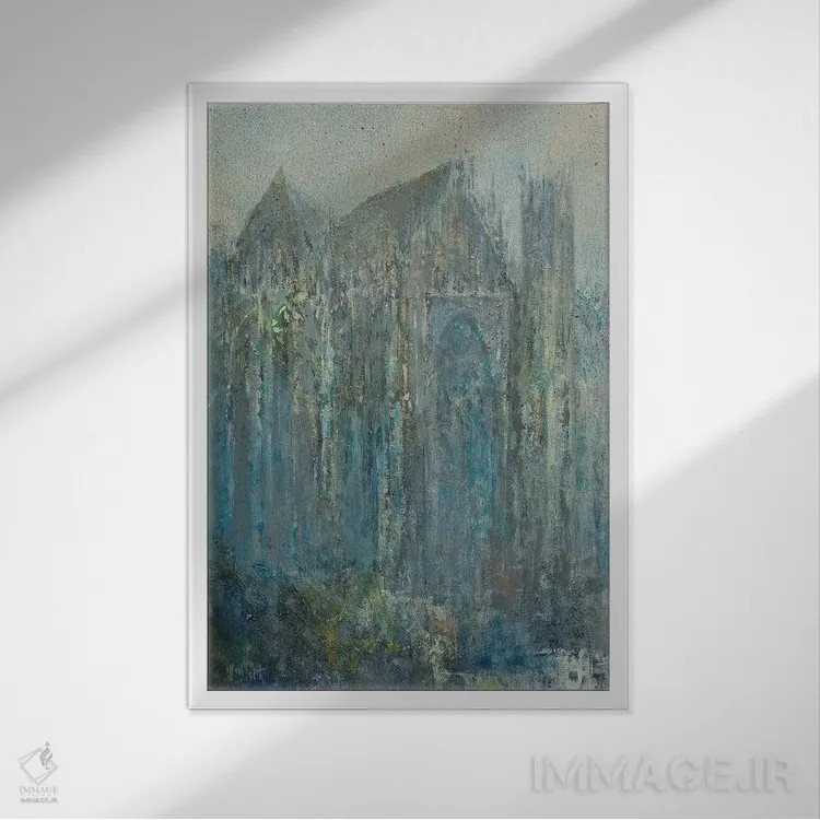 تابلو دکوراتیو کلیسا شماره ۴ اثر وین اسلیت - نمای قابدار سفید