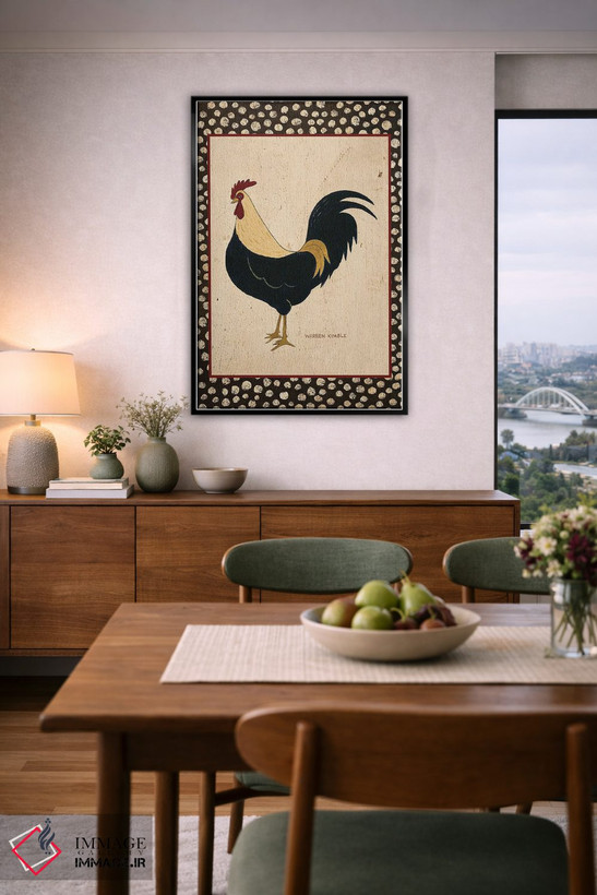 تابلو دکوراتیو پر طلایی اثر وارن کیمبل - D6B
