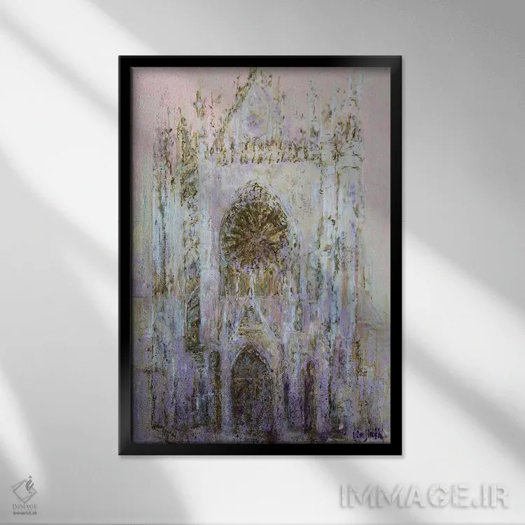 تابلو دکوراتیو کلیسا شماره ۱۵ اثر وین اسلیت - نمای قابدار مشکی