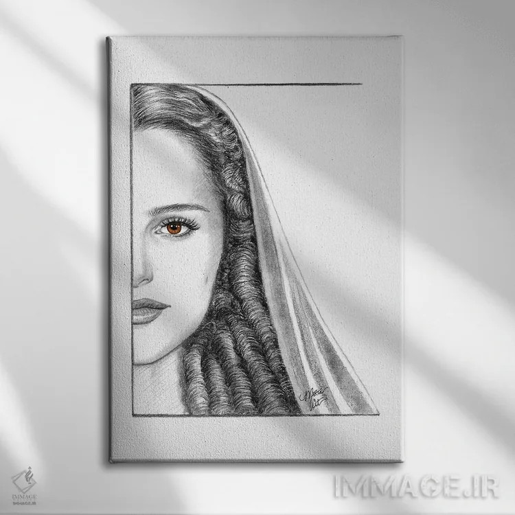 تابلو دکوراتیو پدمه اثر مارتا ویت - نمای روبهرو روی دیوار