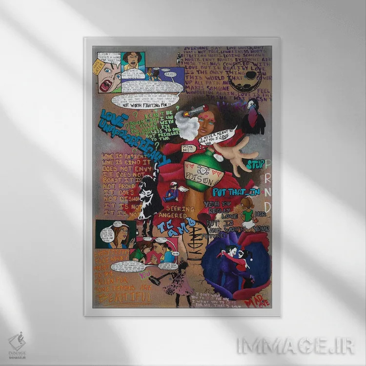 تابلو دکوراتیو حقیقت اثر ویلیام تولیور - نمای قابدار سفید