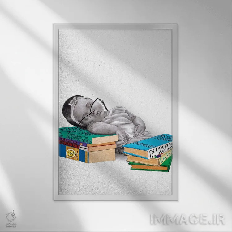 تابلو دکوراتیو رز اثر ویلیام تولیور - نمای قابدار سفید