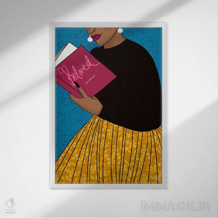 تابلو دکوراتیو محبوب اثر وینی وستون - نمای قابدار سفید