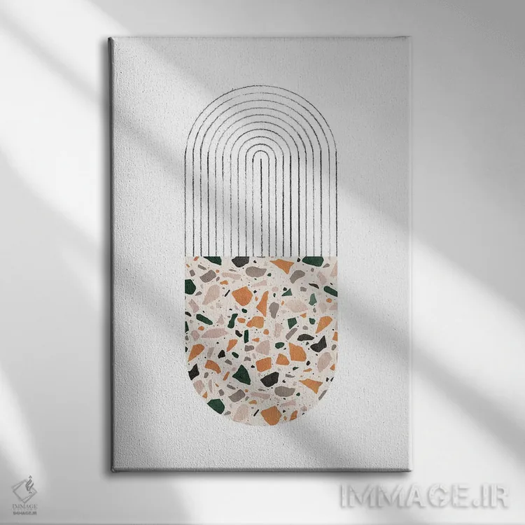 تابلو مینیمال طاق تراتزو اثر ویلز وی - نمای روبهرو روی دیوار