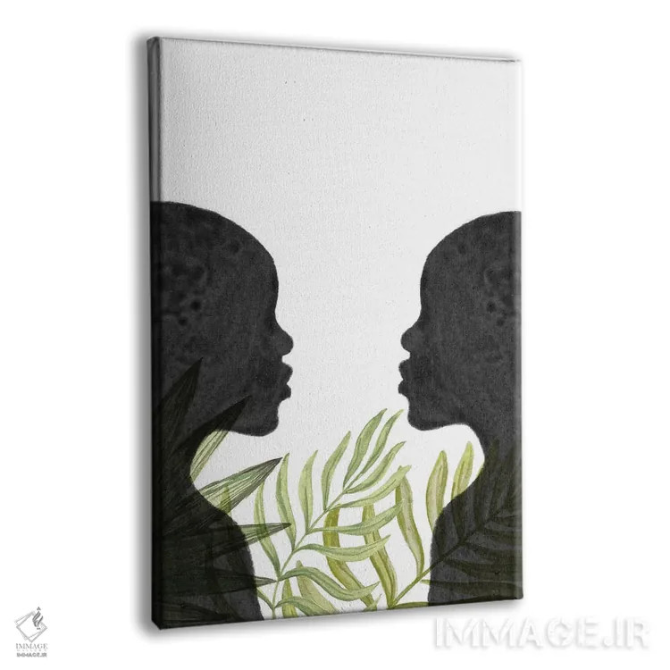 تابلو مینیمال African Inspired,زنان سیاهپوست با الهام از آفریقا اثر ویلز وی - نمای پرسپکتیو محصول
