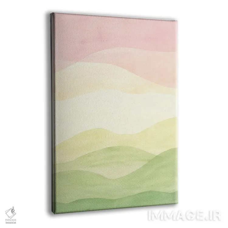 تابلو مینیمال Pastel Pink Sky,منظره انتزاعی با آسمان صورتی پاستلی اثر ویلز وی - نمای پرسپکتیو محصول