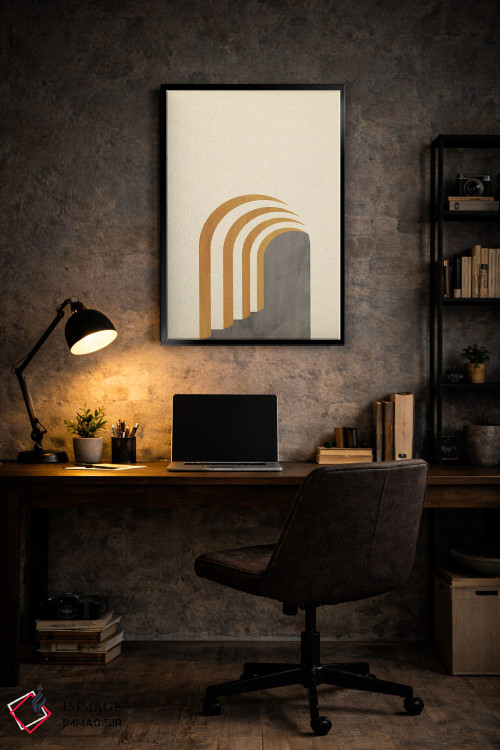 تابلو مینیمال معماری انتزاعی اثر ویلز وی - D6B