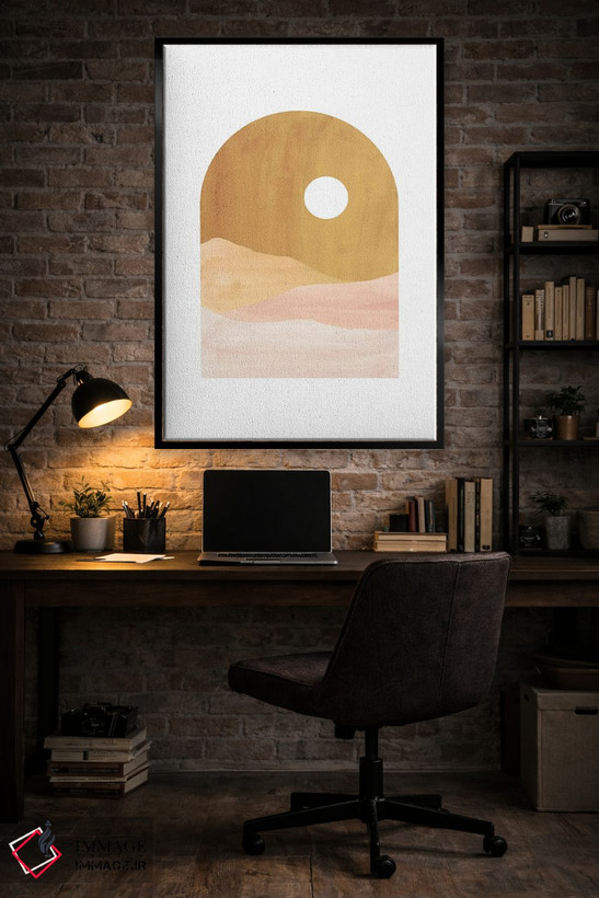 تابلو مینیمال منظره بوهو انتزاعی اثر ویلز وی - D5B