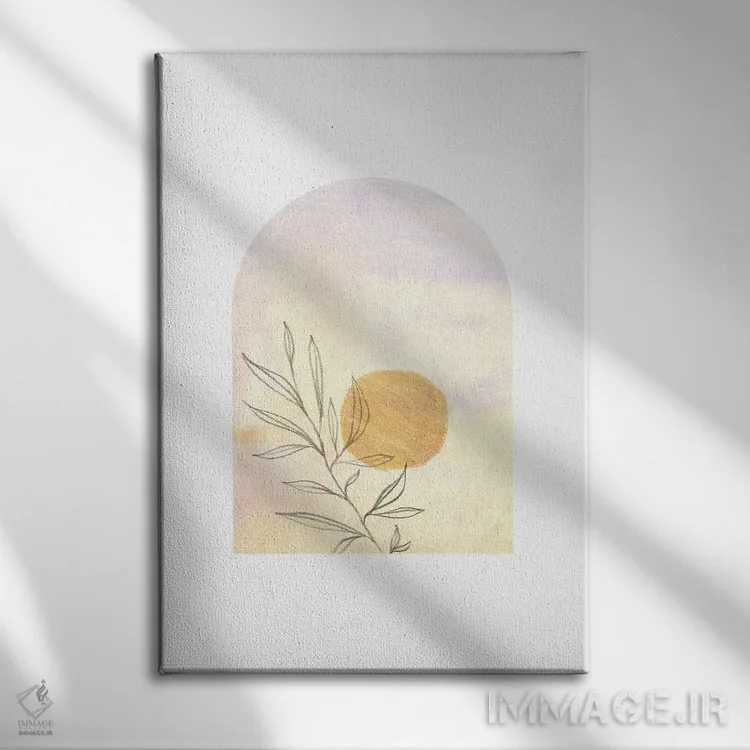 تابلو مینیمال طلوع نهم اثر ویلز وی - نمای روبهرو روی دیوار