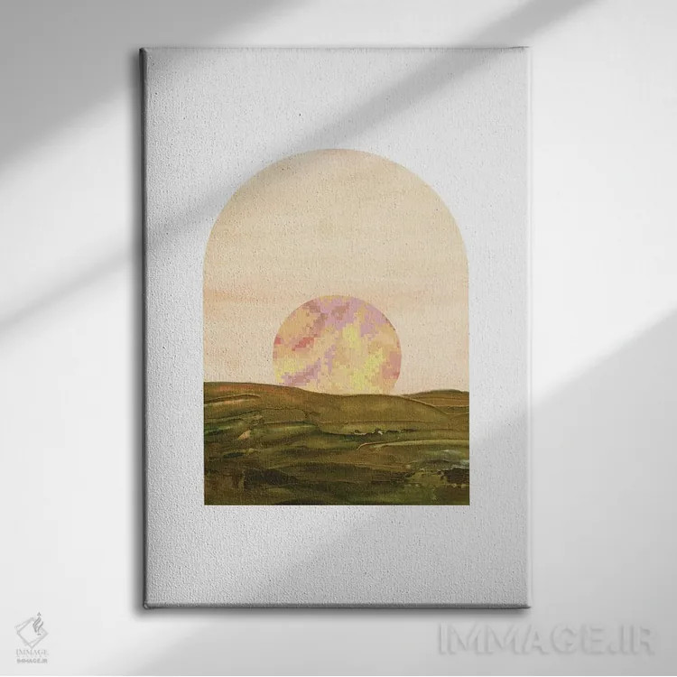 تابلو مینیمال منظره طاق شماره ۴۱ اثر ویلز وی - نمای روبهرو روی دیوار