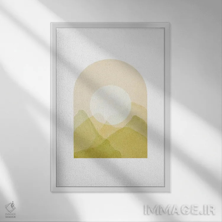 تابلو مینیمال منظره طاق شماره ۲۹ اثر ویلز وی - نمای قابدار سفید