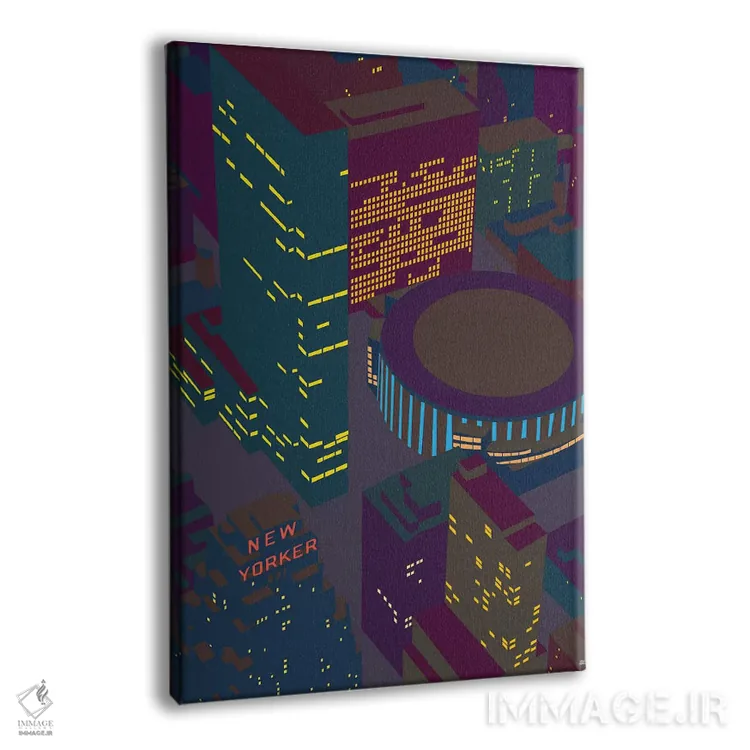 تابلو مدرن مدیسن اسکوئر گاردن در شب اثر یونی آلتر - نمای پرسپکتیو محصول