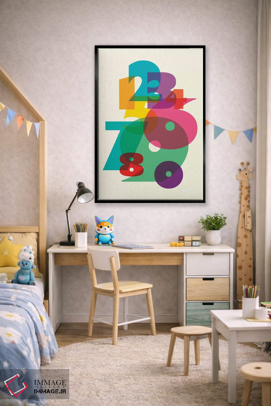تابلو دکوراتیو ۱۲۳ اثر یونی آلتر - D2B