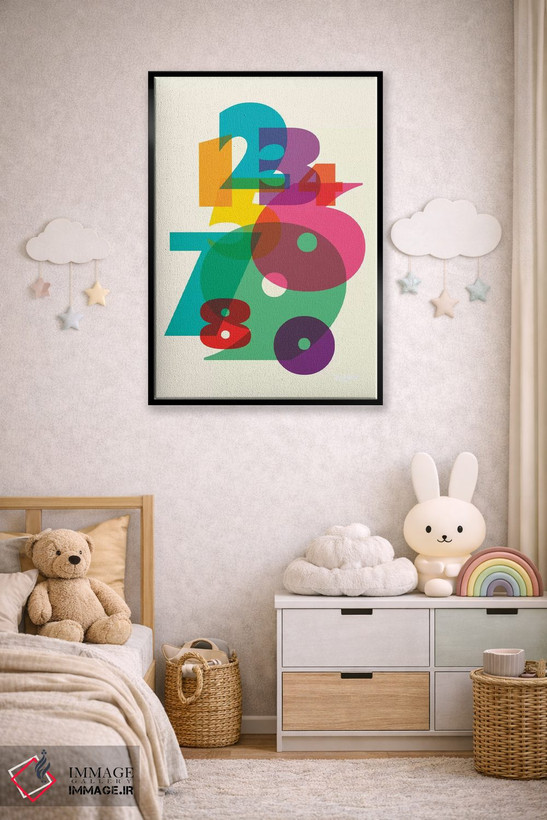 تابلو دکوراتیو ۱۲۳ اثر یونی آلتر - D5B