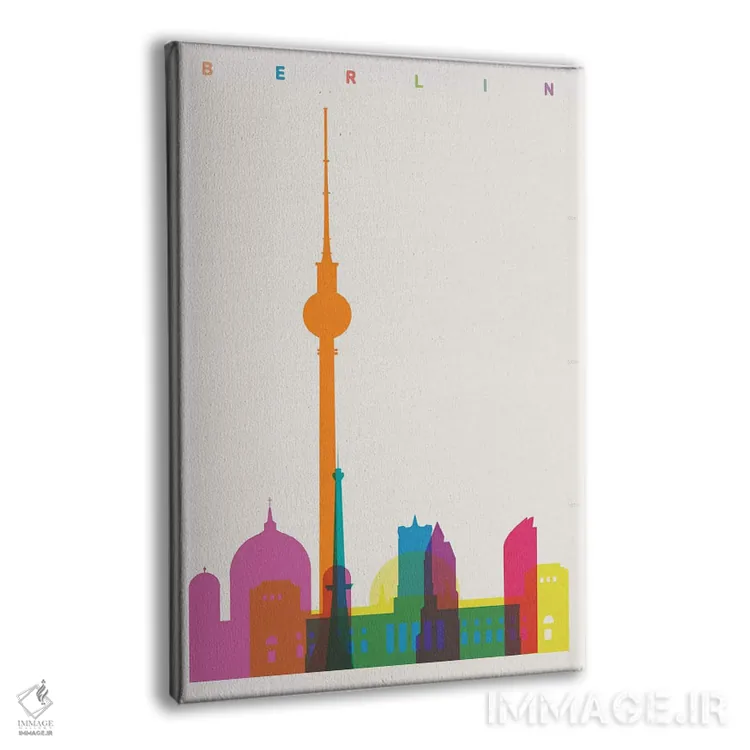 تابلو دکوراتیو برلین اثر یونی آلتر - نمای پرسپکتیو محصول