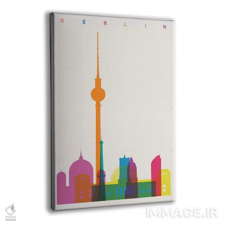 تابلو دکوراتیو برلین اثر یونی آلتر - نمای پرسپکتیو محصول