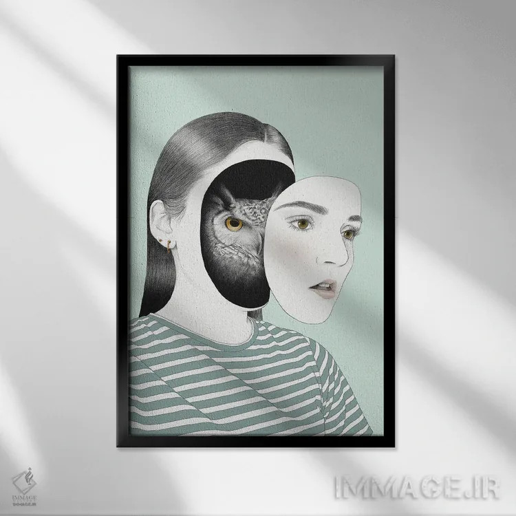 تابلو دکوراتیو ماریلا اثر یانین رویبال - نمای قابدار مشکی