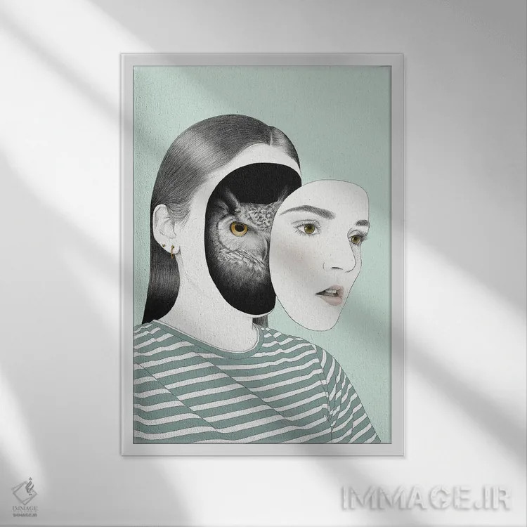 تابلو دکوراتیو ماریلا اثر یانین رویبال - نمای قابدار سفید
