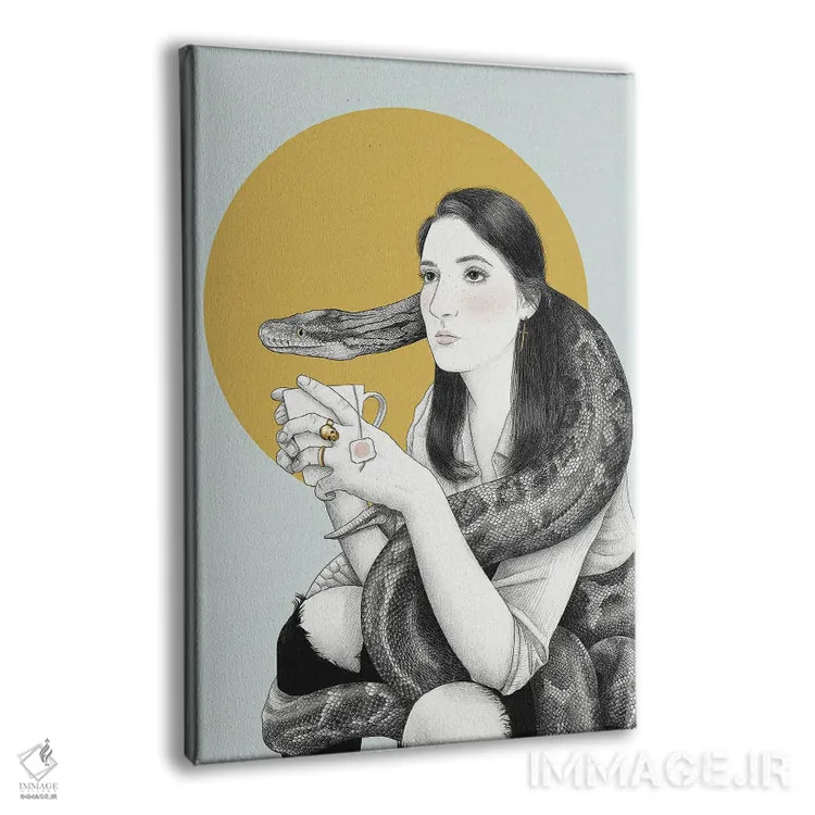 تابلو دکوراتیو تسلیم اثر یانین رویبال - نمای پرسپکتیو محصول