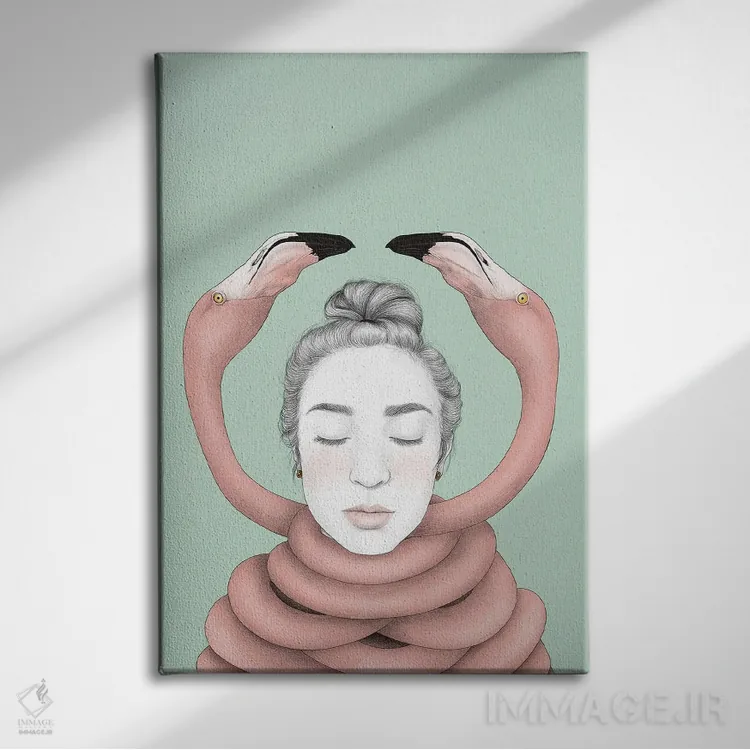 تابلو دکوراتیو پائولینا اثر یانین رویبال - نمای روبهرو روی دیوار