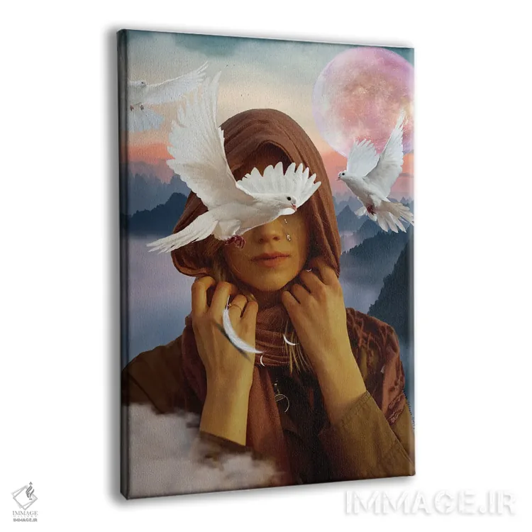 تابلو دکوراتیو وقتی کبوترها گریه می کنند اثر ایوون کولمن برنی - نمای پرسپکتیو محصول