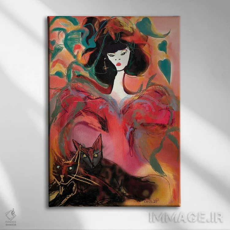 تابلو دکوراتیو چینی گری عصر سال ۲۰۰۰ اثر ییر آو د کت - نمای روبهرو روی دیوار