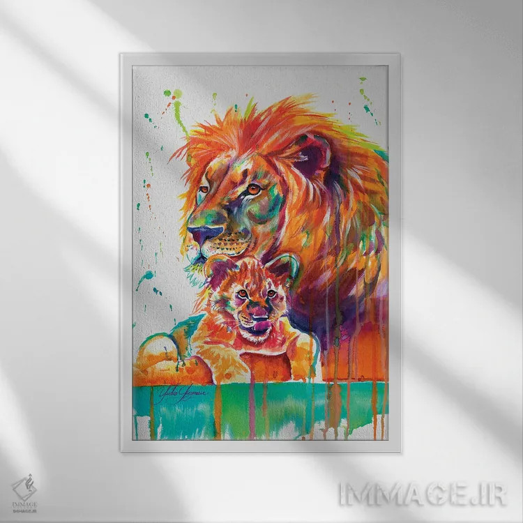 تابلو دکوراتیو پدری اثر یوبیس گوسمان - نمای قابدار سفید